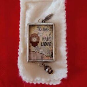 RARE: Jewel Kade pendant/charm with JK jewelry box and protective clothe